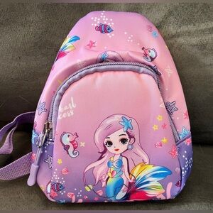 New Girls Mermaid Crossbody Backpack New
